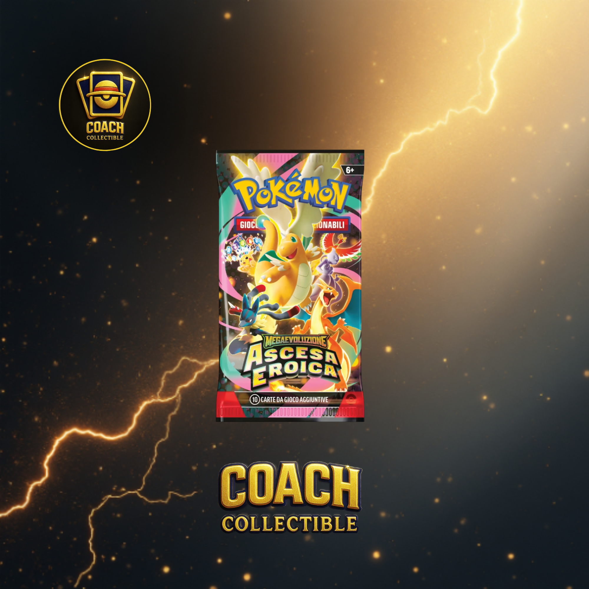 POKÉMON BUNDLE DA 6 BUSTINE MEGAEVOLUZIONE – ASCESA EROICA