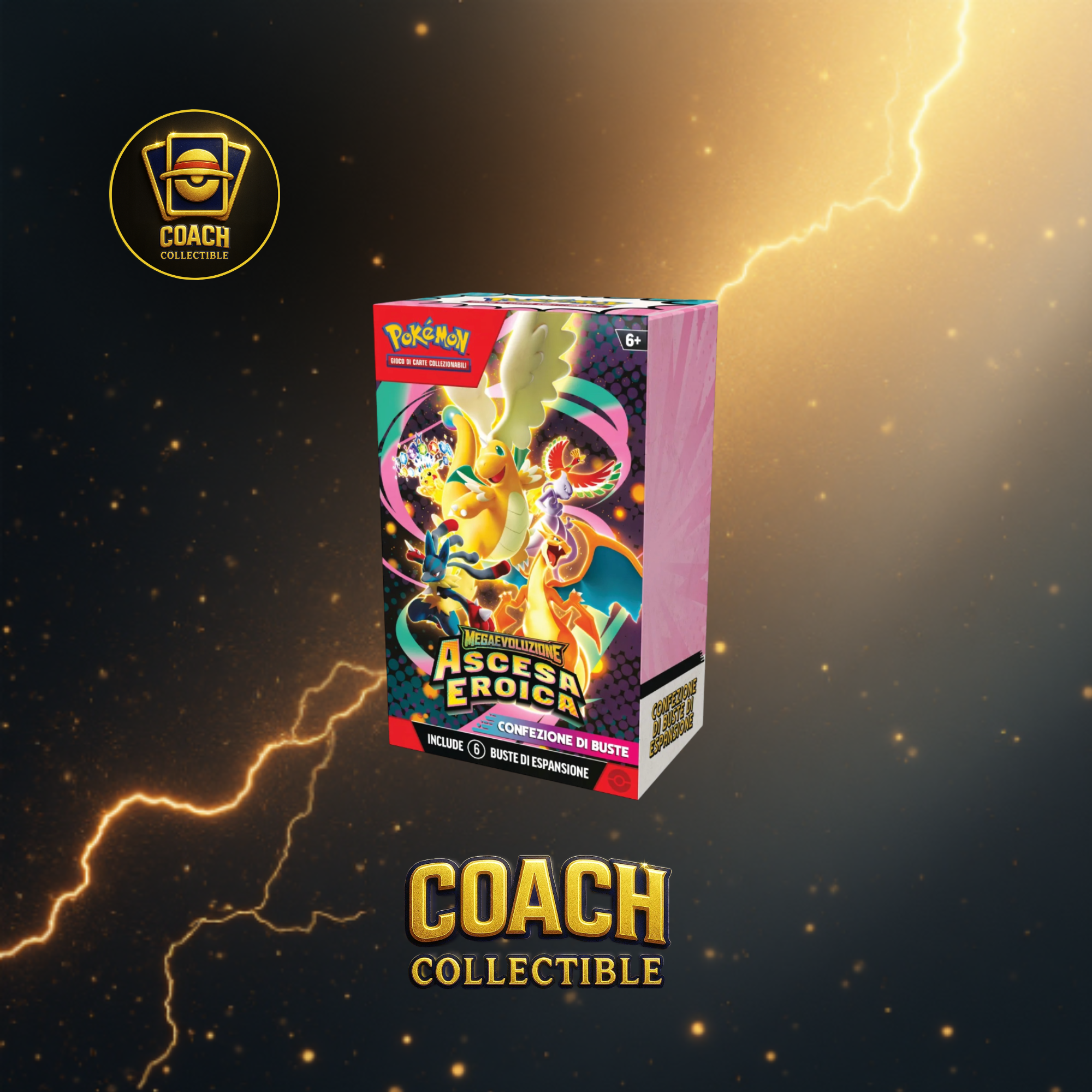 POKÉMON BUNDLE DA 6 BUSTINE MEGAEVOLUZIONE – ASCESA EROICA