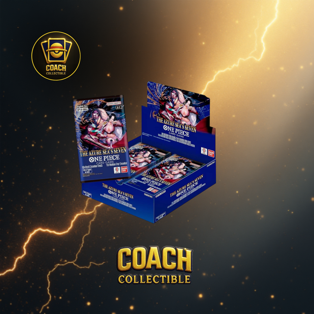 One Piece Card Game – OP-14 The Azure Sea's Seven Booster Box (Inglese)