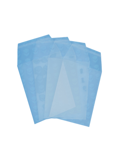 50 bustine trasparenti richiudibili resealable sleeves 80x105 Toploader