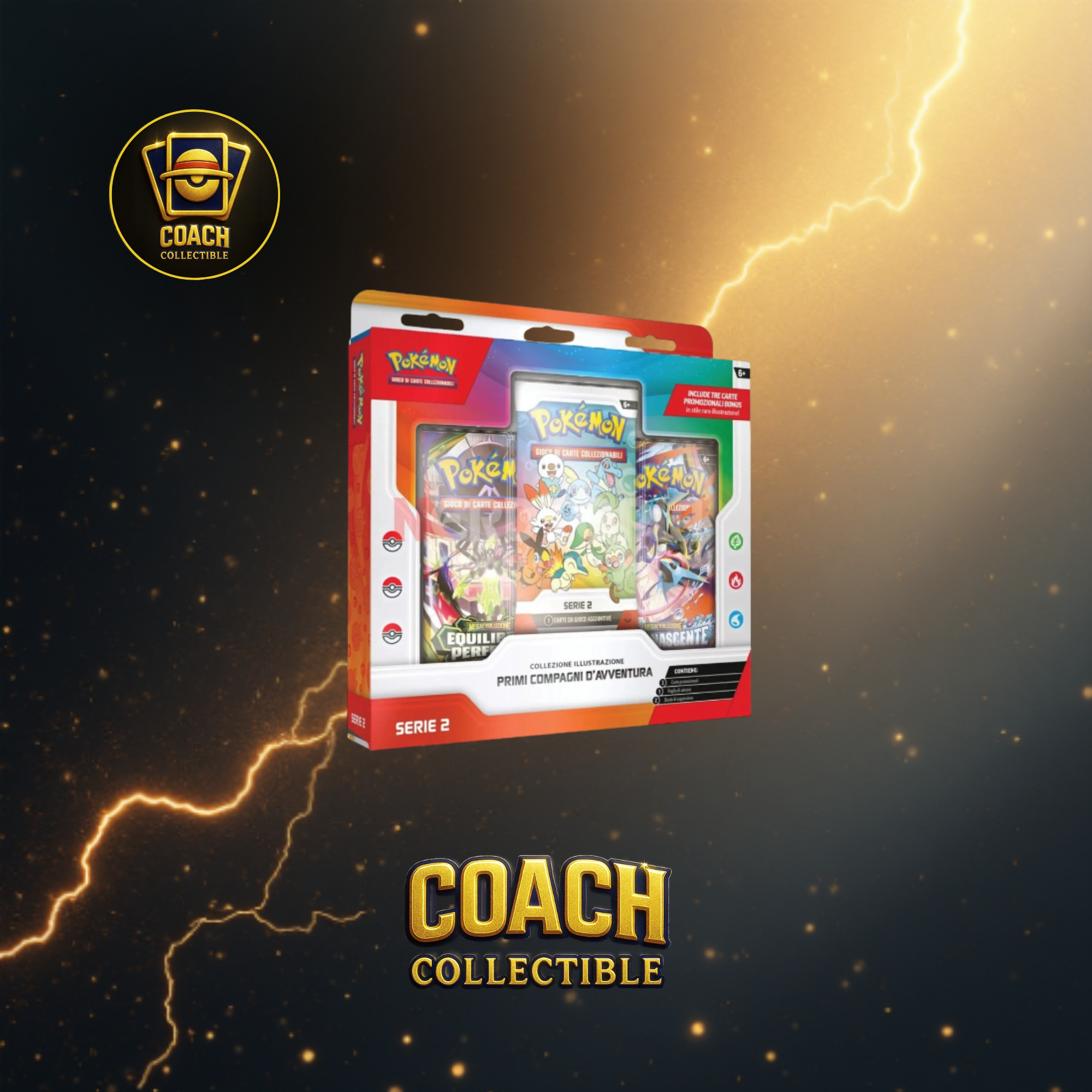 Pokémon Collezione Illustrazione Primi Compagni d'Avventura - Serie 2