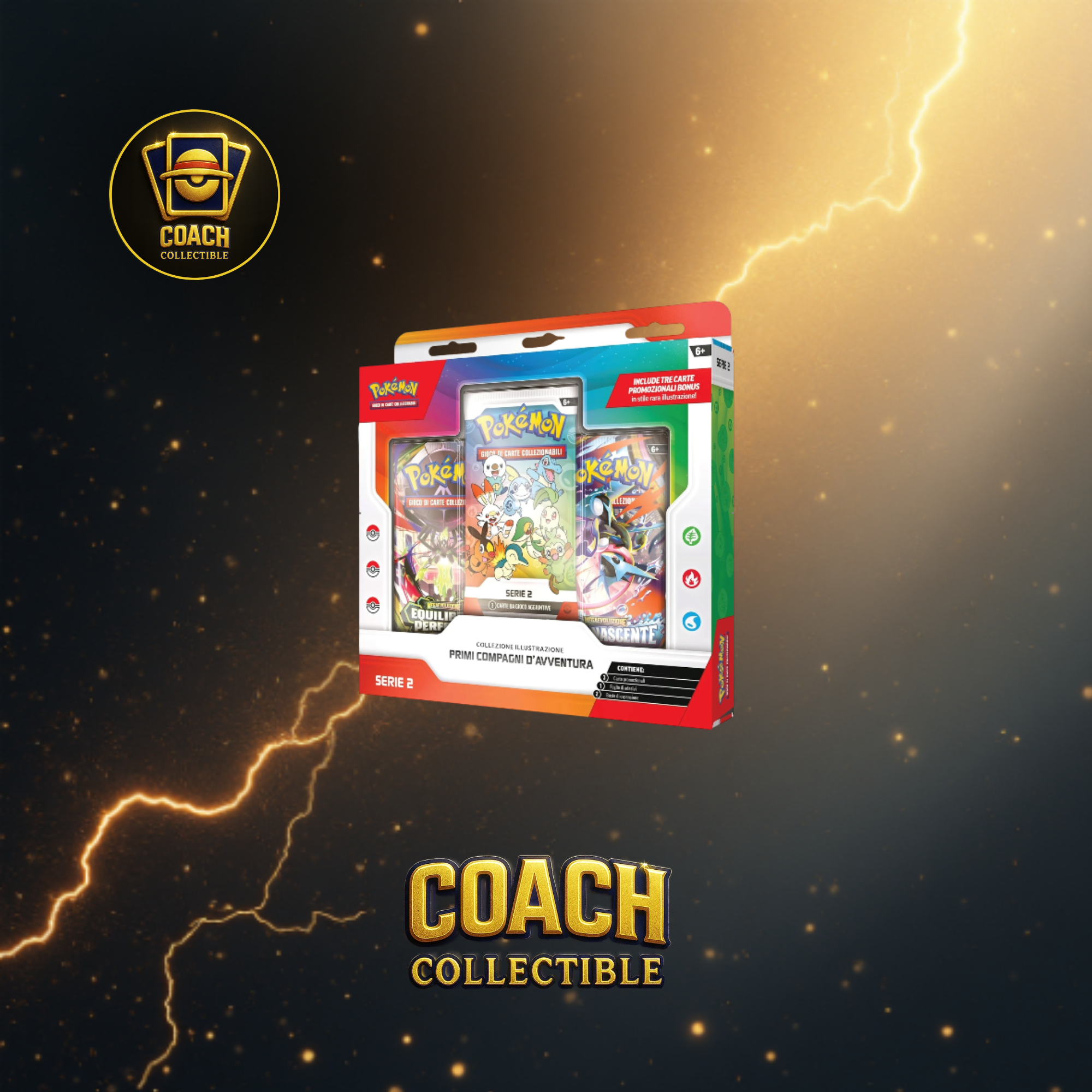 Pokémon Collezione Illustrazione Primi Compagni d'Avventura - Serie 2