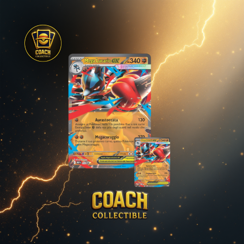 POKÉMON Megaevoluzione – collezione con statuina Mega Lucario Ex