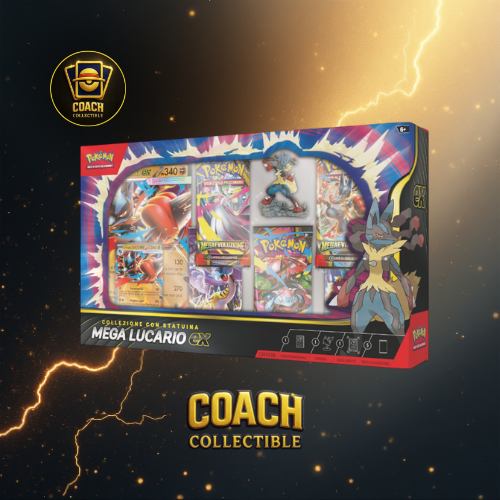 POKÉMON Megaevoluzione – collezione con statuina Mega Lucario Ex