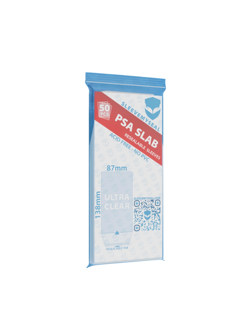 50 bustine trasparenti richiudibili resealable sleeves PSA GRAAD Grading Pokemon