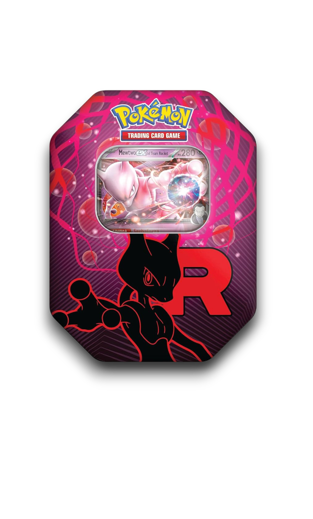 POKEMON - Mewtwo ex - Tin da Collezione Team Rocket (ITA)